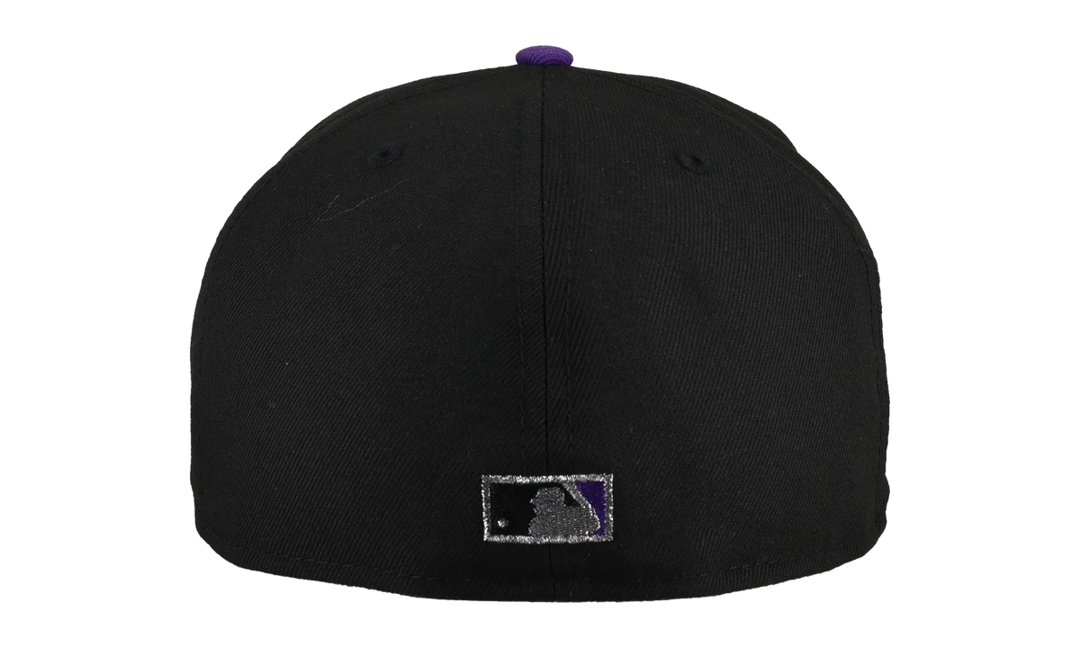 59FIFTY Colorado Rockies Old English Script 1995 Coors Field Fitted Hat "Black / Grey" NE103