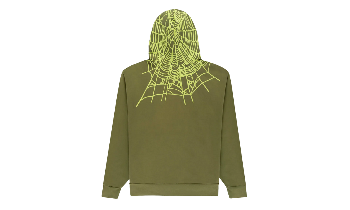 HEAVY WEB HOODIE "Olive" SP5der87