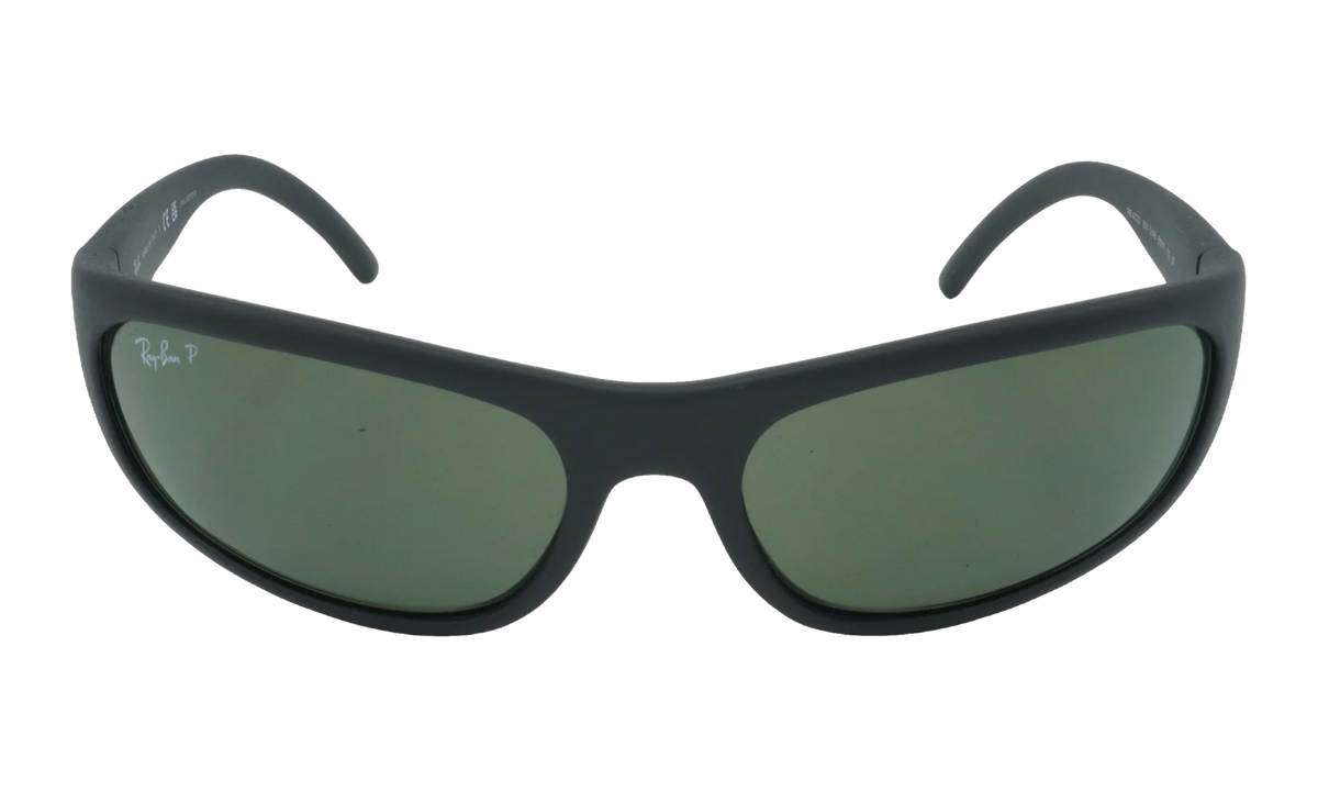 Predator Rectangular Polarized Sunglasses "Matte Black" RB4033-601-S48_60