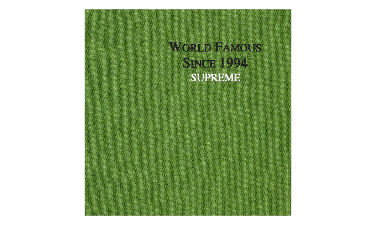 World Famous Micro Hooded Sweatshirt "SS23 - Green" SU27232