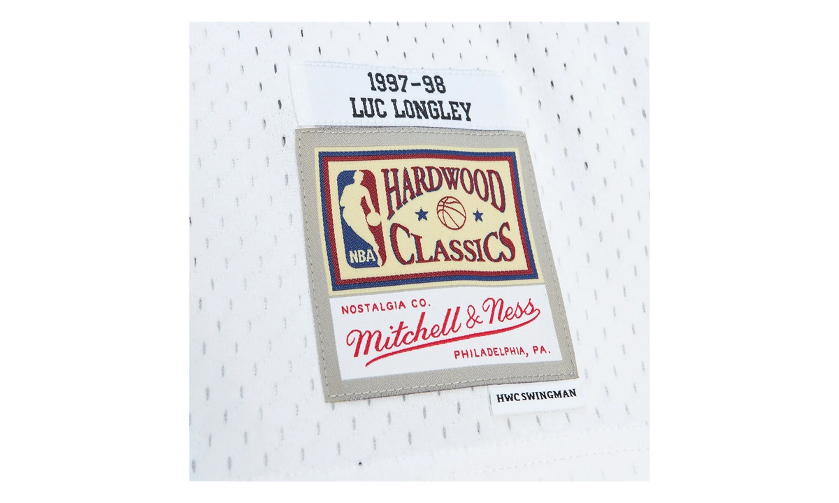 NBA Luc Longley Jersey "1997 Chicago Bulls - White" SMJY6370 CBU97LLOWHIT