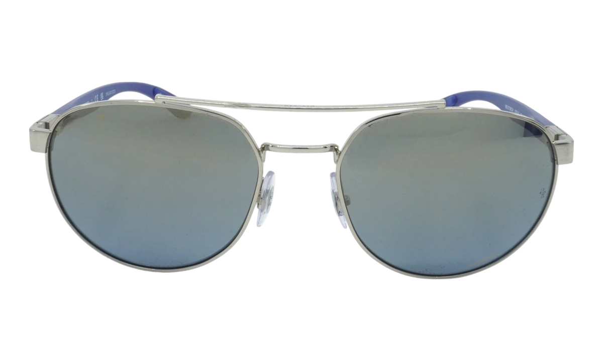 Irregular Polarized Sunglasses "Silver" RB3736CH-003-J0_56