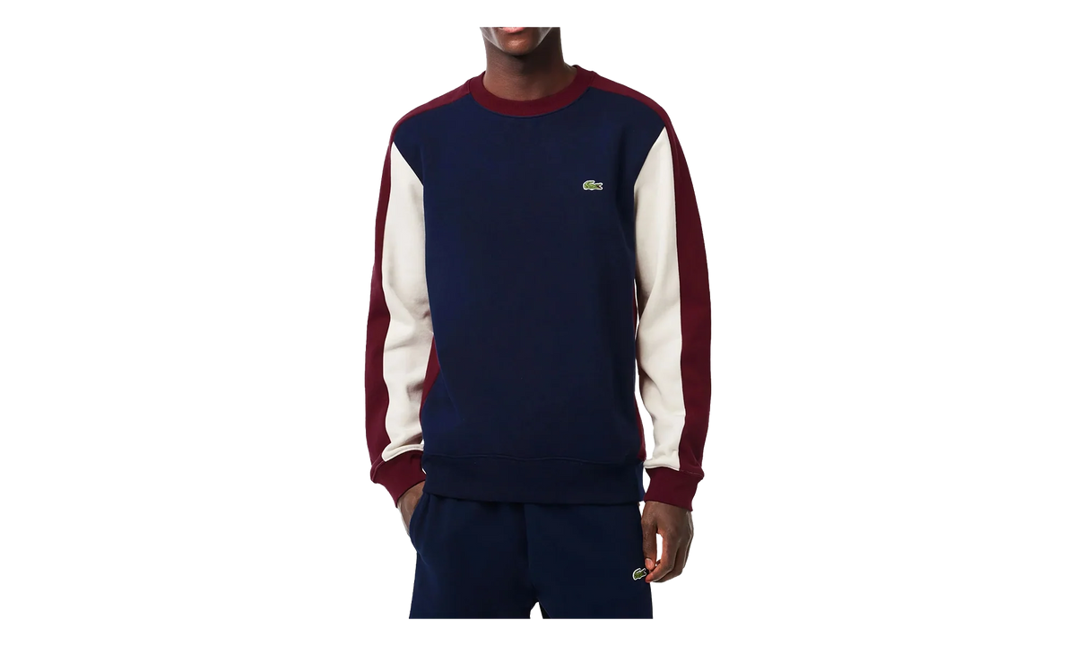 Brushed Fleece Colourblock Sweatshirt "Navy / Zinfandel" SH1299 PIG
