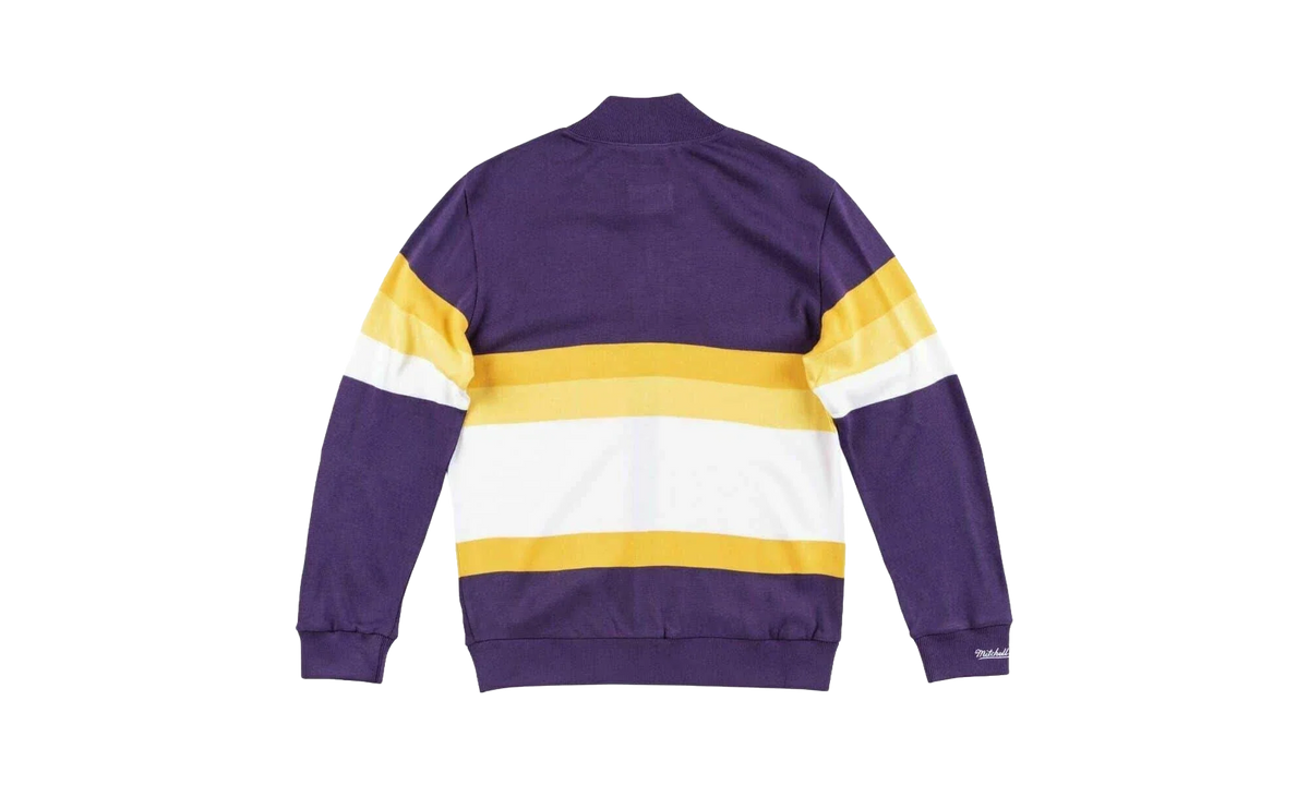 NBA Front Stripe Full Zip Sweater "Los Angeles Lakers - Purple" SWTRAJ18024 LALPURP