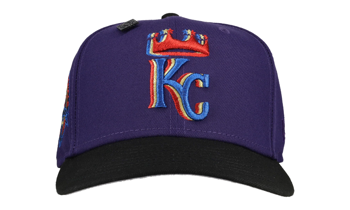 59FIFTY Kansas City Royals Trippy 40th Anniversary Patch Fitted Hat "Blue / Grey" 123451297206