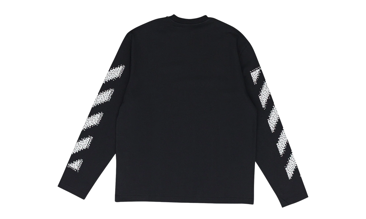 Pixel Diagonal Skate L/s Tee "Black / White" OFW MTPS 0063