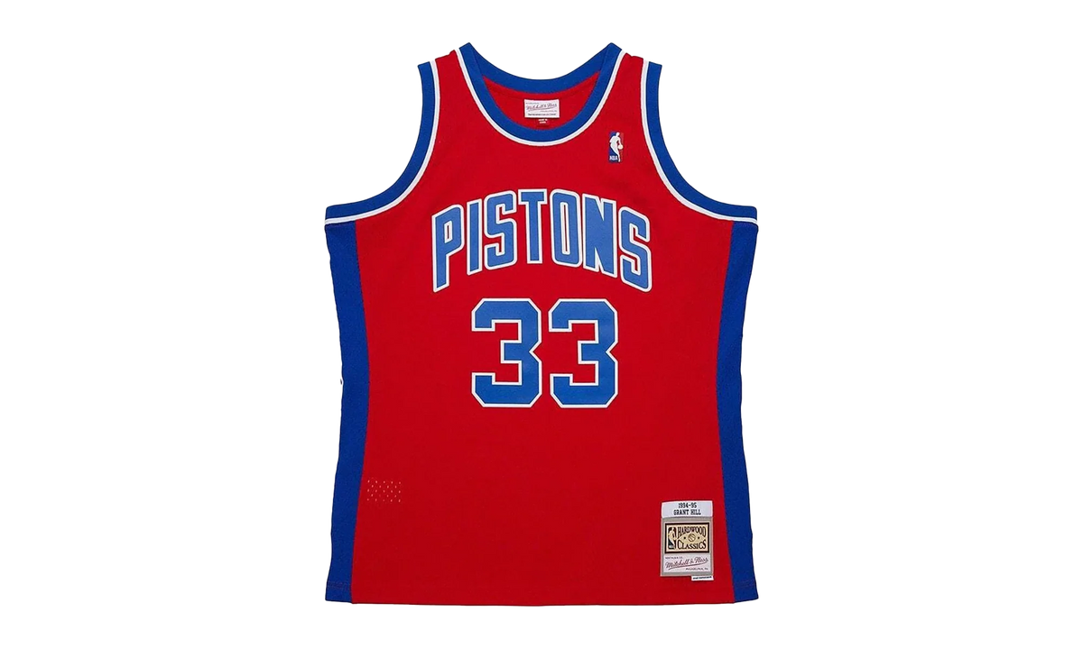 NBA Grant Hill Dark Jersey "1994 Detroit Pistons - Red" JY8722 DPIRED1