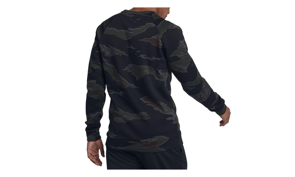 Jumpman Fleece Camo Crew Sweatshirt "Black" AV2310 010