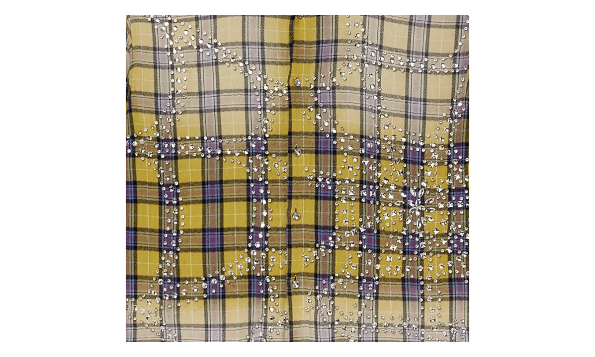 Jeweled Flannel Top "Lemonhead" VAL51