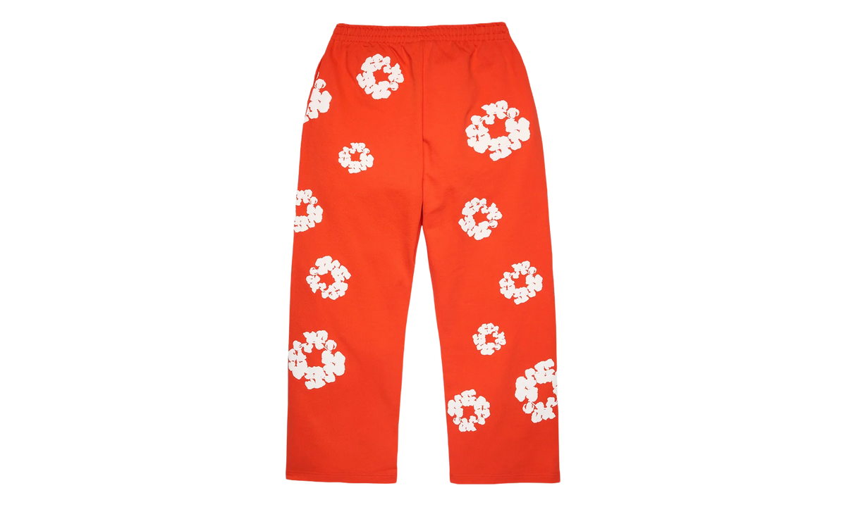 Cotton Wreath Baggy Sweatpants "Dark Orange" DT619