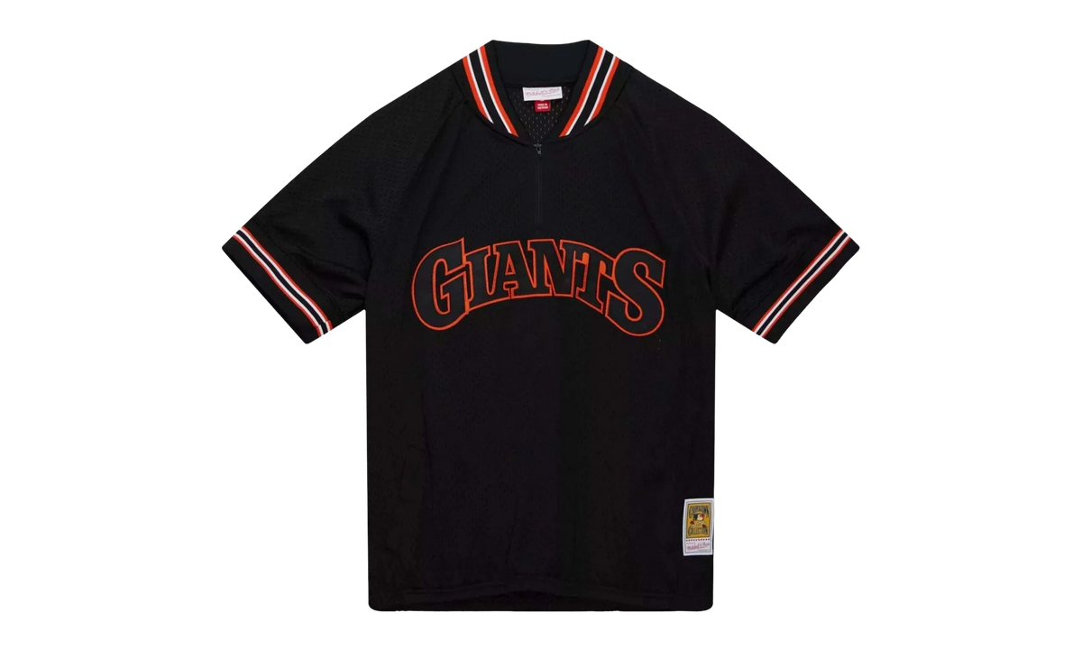 MLB Will Clark Authentic Batting Practice 1/4 Zip Jersey "1991 San Francisco Giants – Black" ABQZ3004 SFG91WCLBLCK