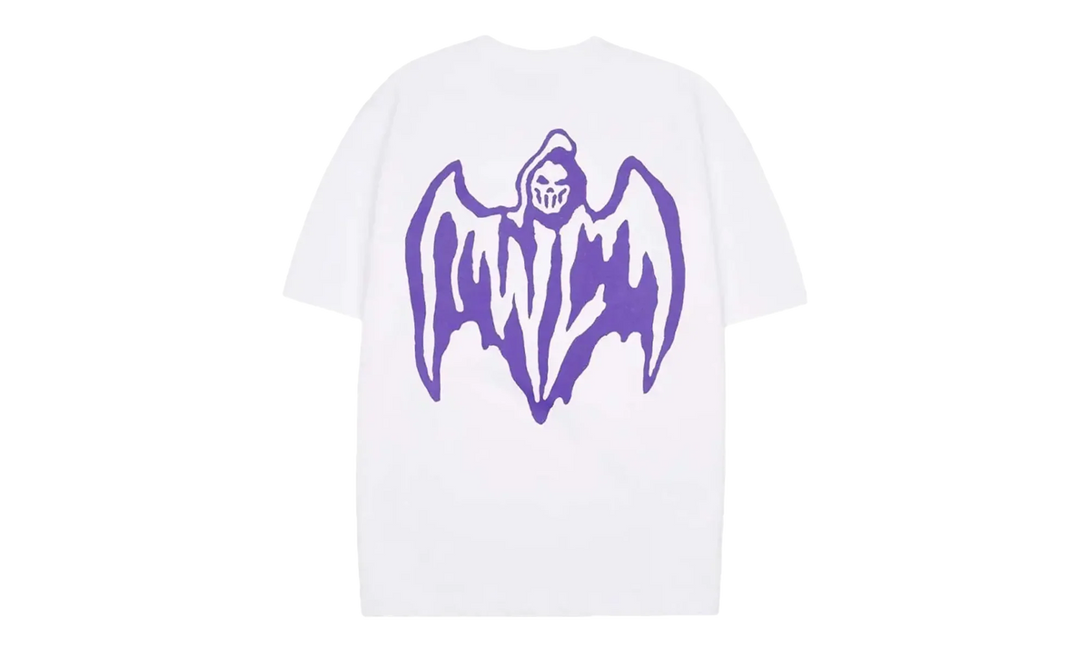 Bat Logo Tee "White / Purple" OSTG WARWARR L77N