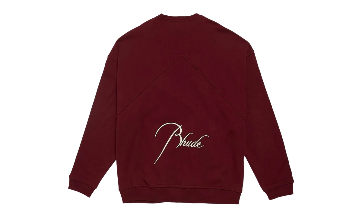 Embroidered Crewneck "Burgundy" PF22SW01012800