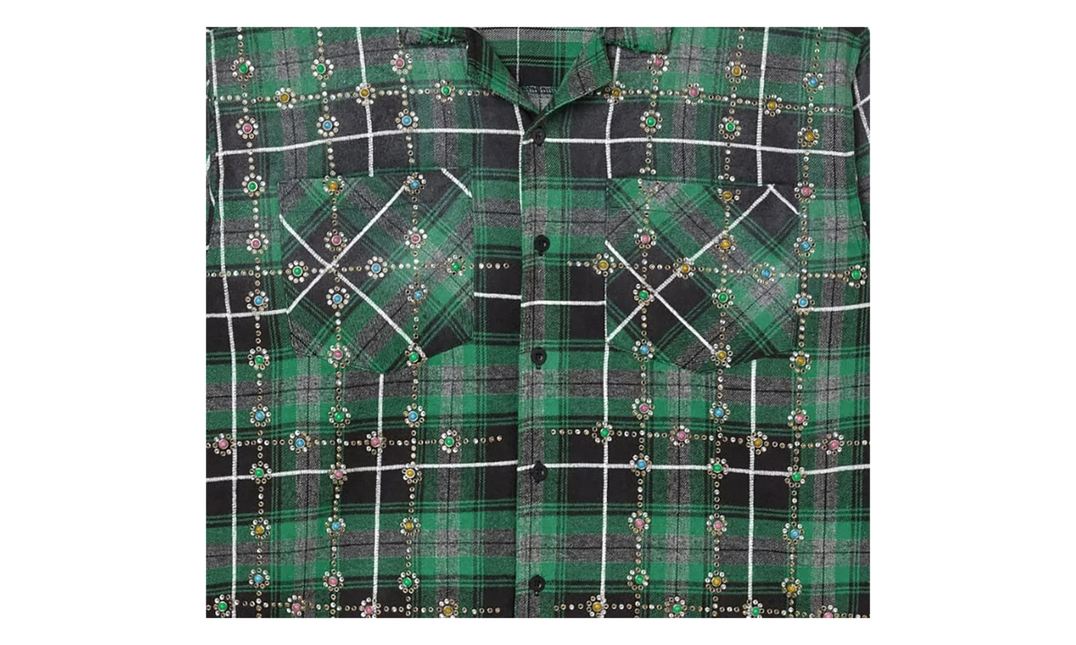 Grinch Gems Flannel "Green" 11451 10004VFGGFG GREE