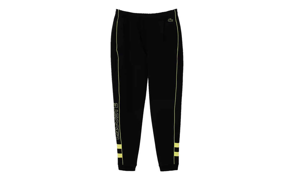 Embroidered Regular Fit Track Pants "Black / Flash Yellow" XH1431 6VT