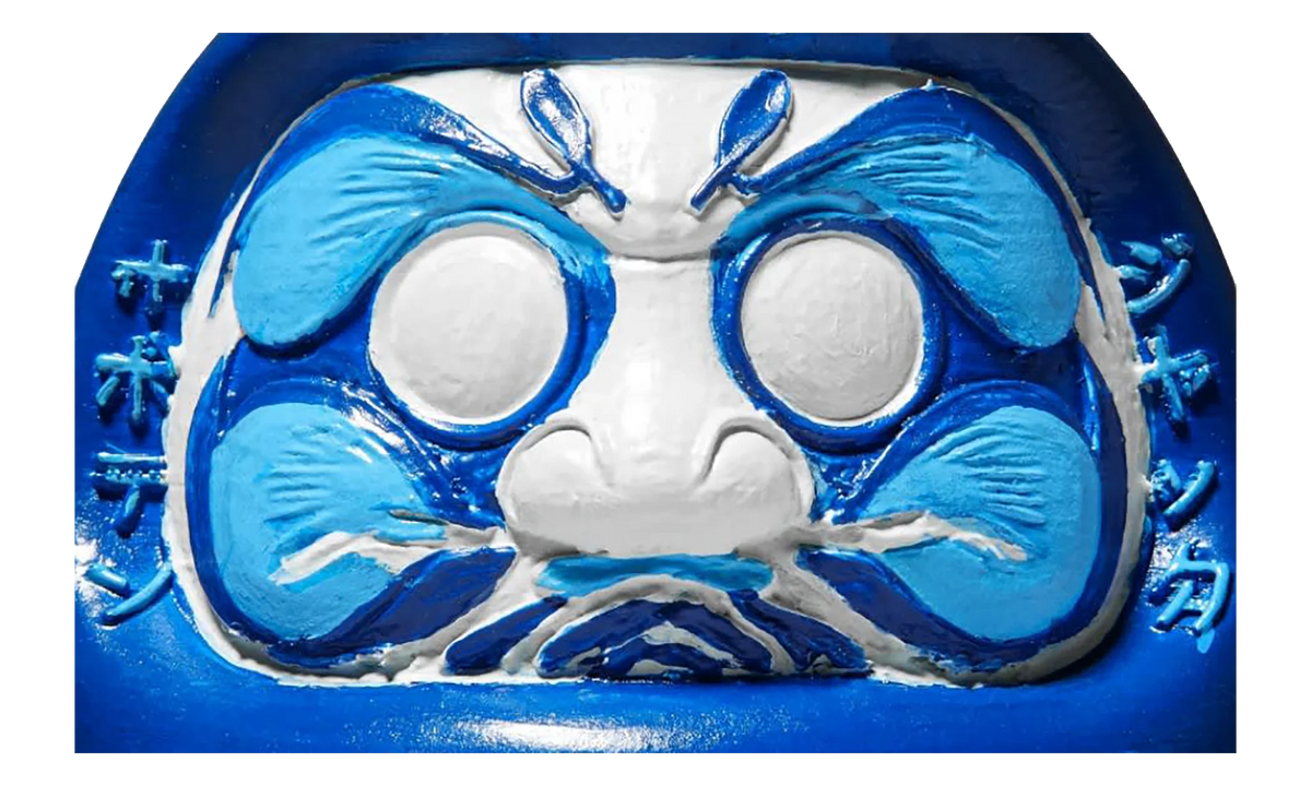 Travis Scott Cactus Jack x Fragment Daruma Doll "Blue" CPFM39