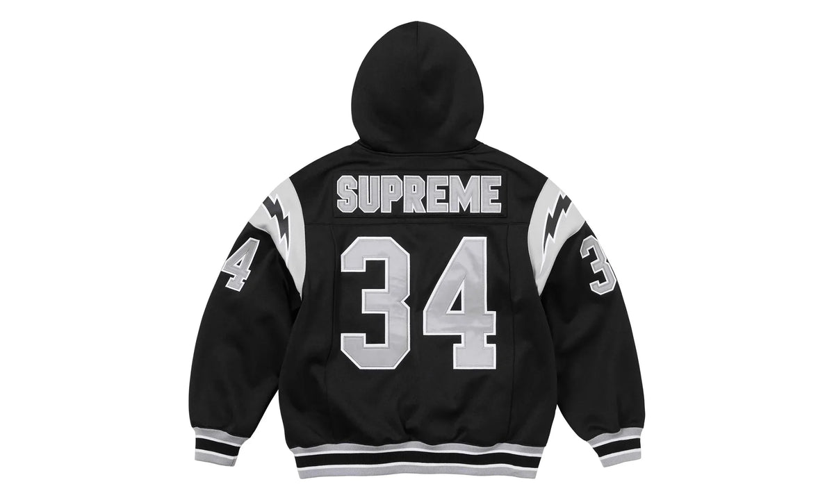 Football Zip Up Hoodie "Black" SU26880