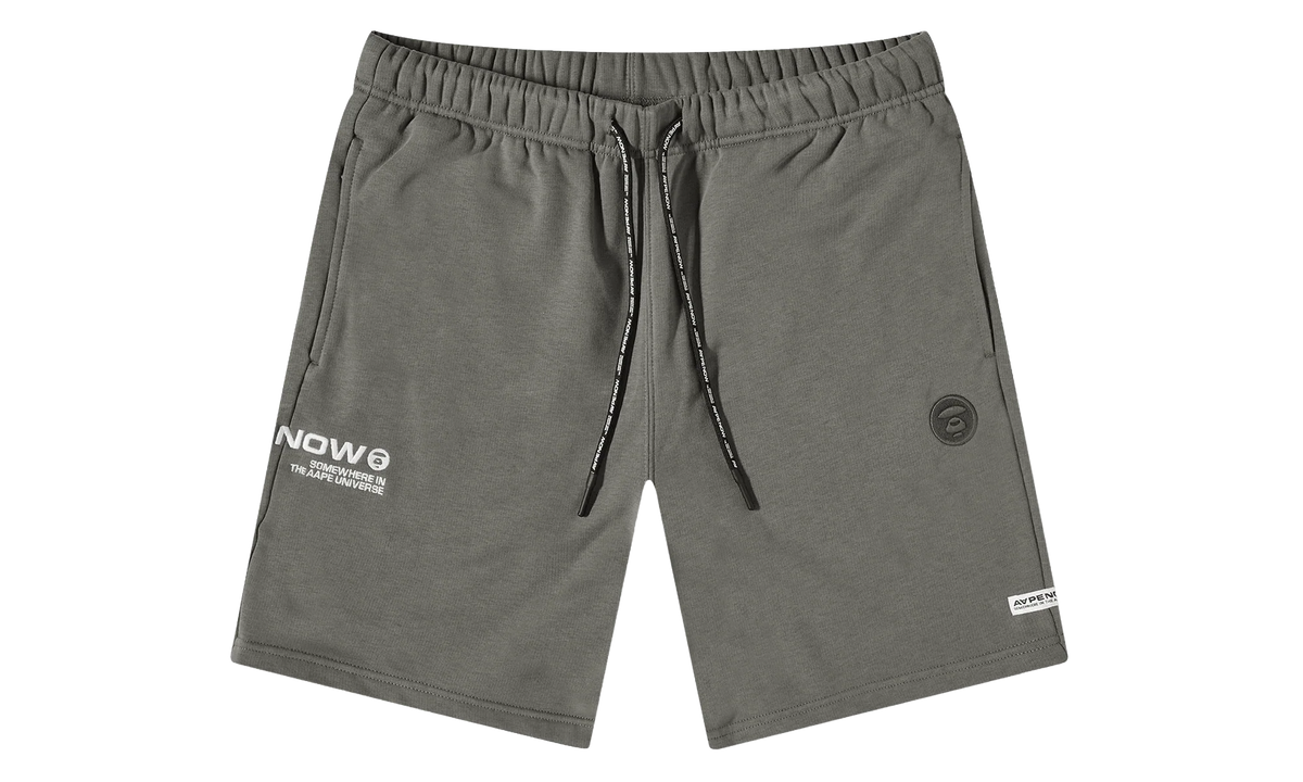 AAPE Embroidered Sweat Shorts "Cool Grey" 897FF6A8