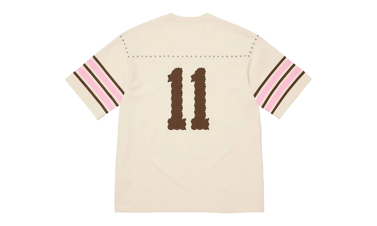 Studded S/S Football Top "SS26 - Cream" SU27034