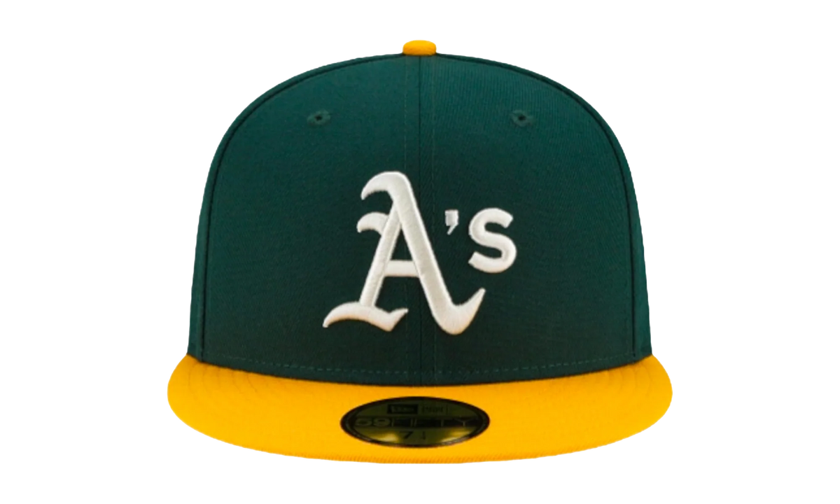 59FIFTY MLB Oakland Athletics Pop Sweat Fitted Hat "Green / Yellow" NE497