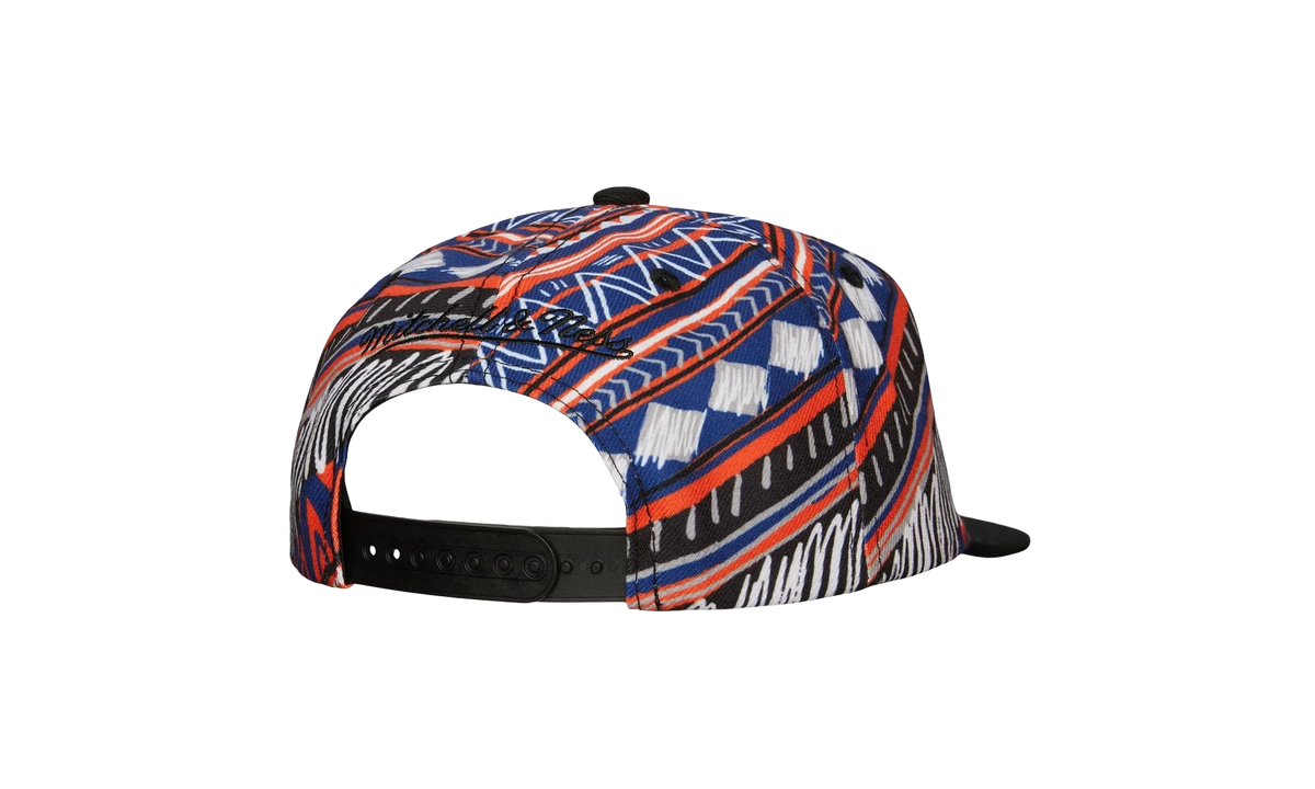 NBA Game Day Pattern Deadstock Snapback Cap "New York Knicks - Black / Black" HMUS5561 NYKYYPPPBKBK
