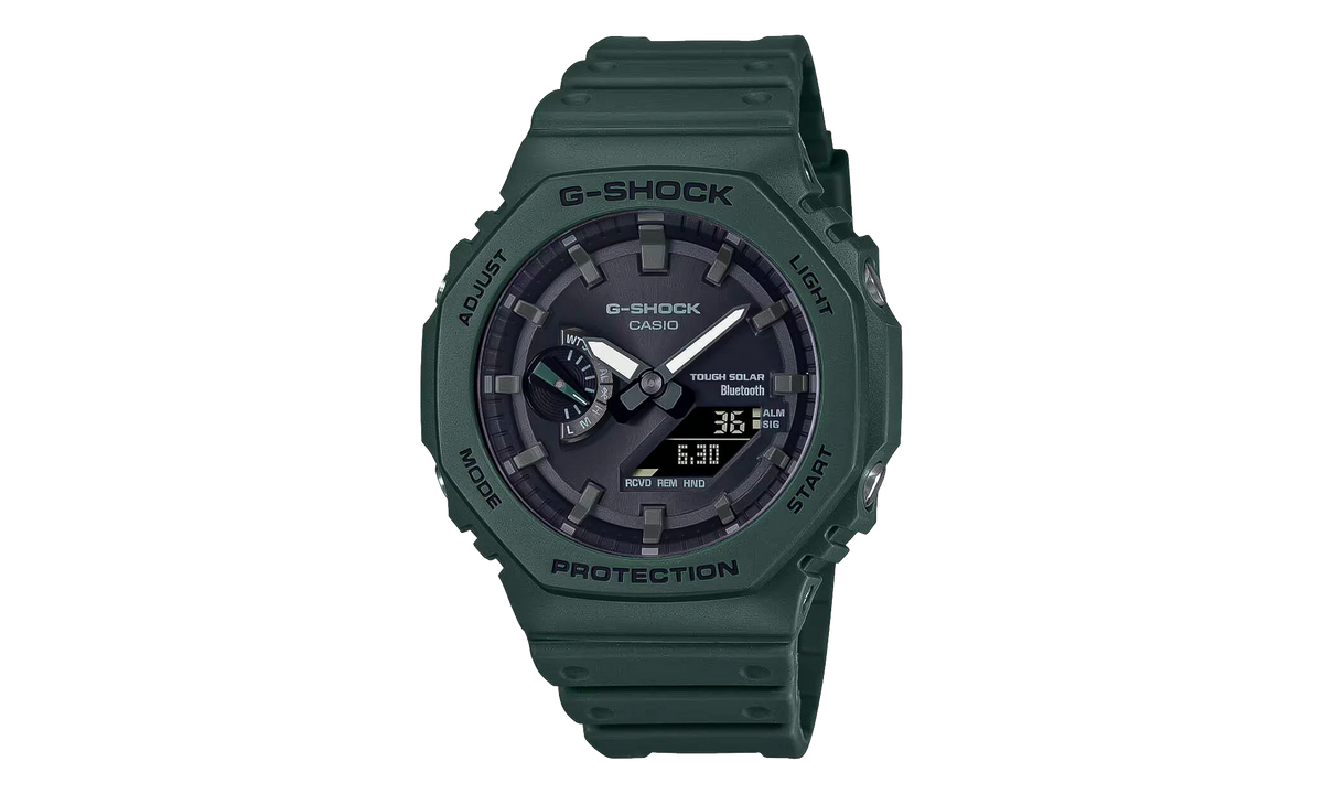 A/D Solar tooth Resin Watch Watch "Green" GAB2100 3A