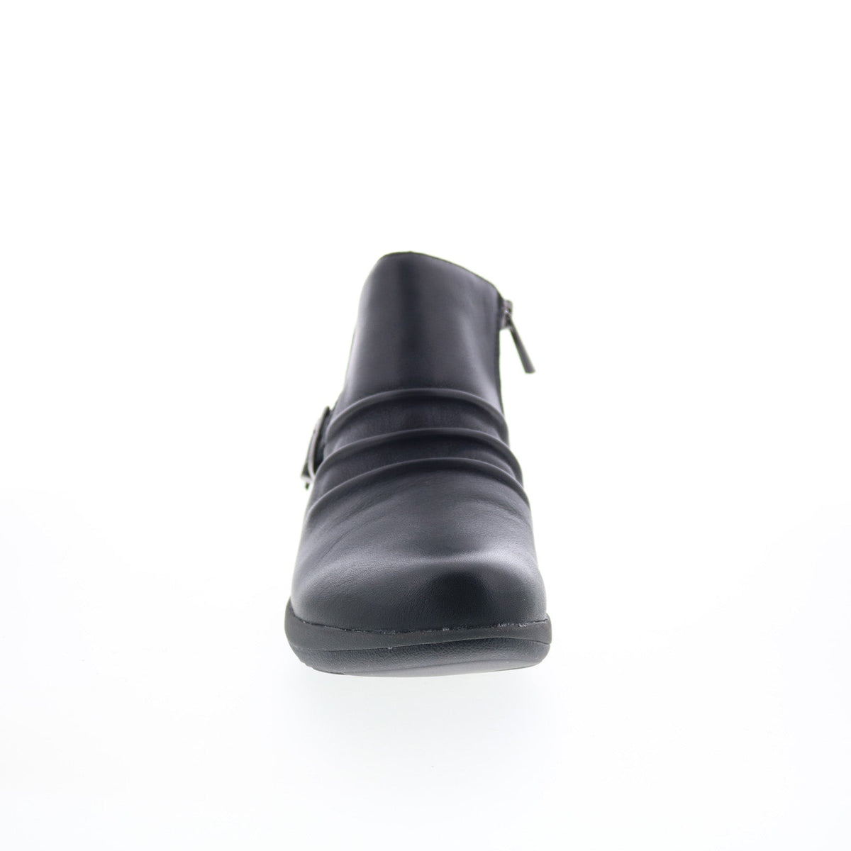 Aetrex Luna DM700W Womens Black Wide Leather Zipper Casual Dress Boots