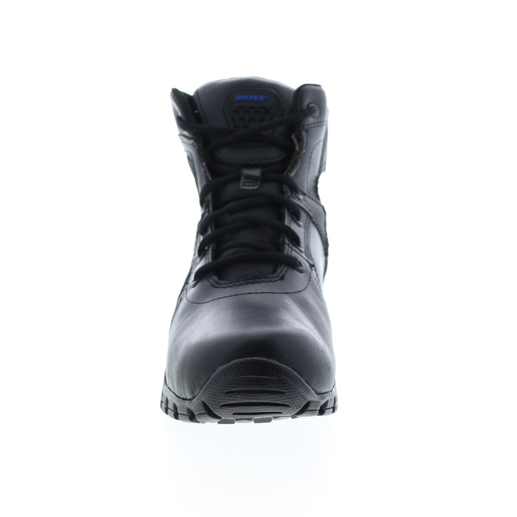 Bates Shock 6" Side Zip E07006 Mens Black Wide Leather Tactical Boots