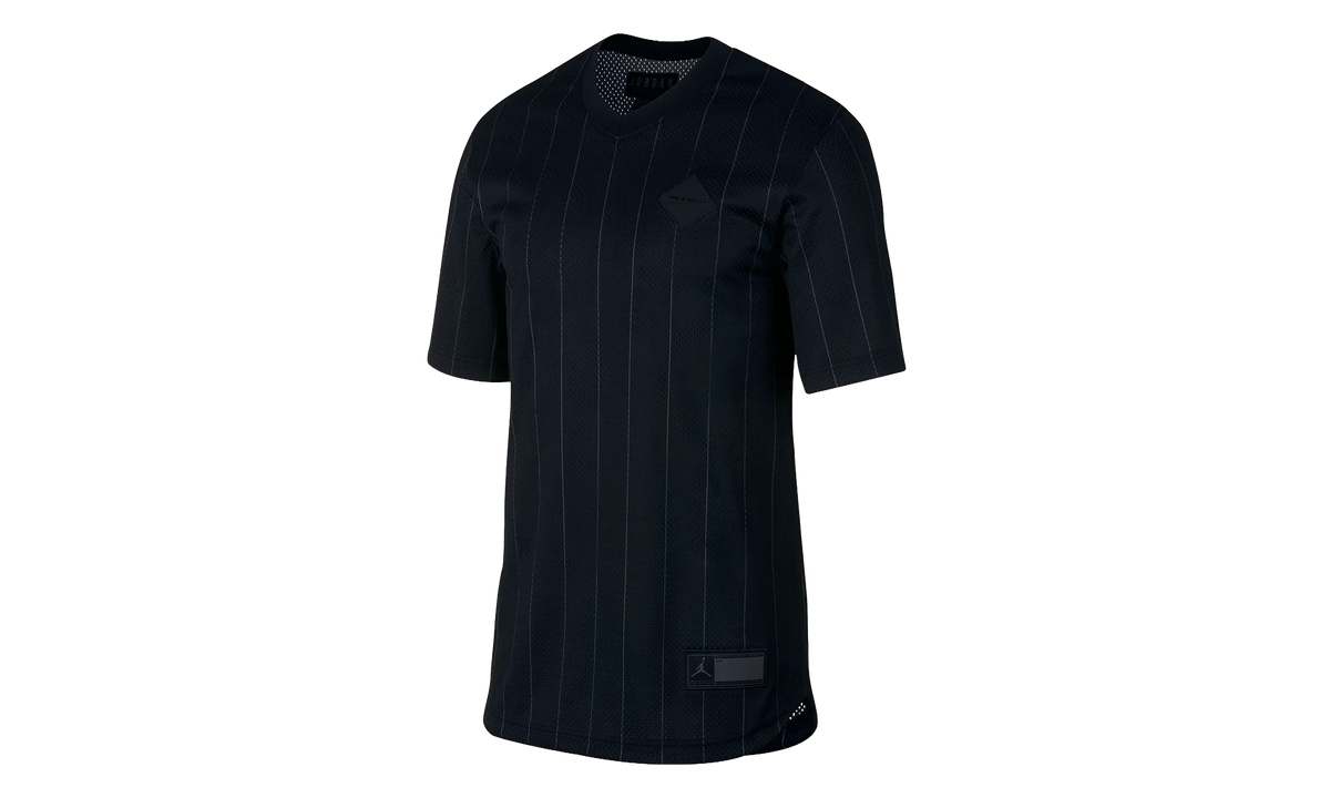 Air Jordan Retro 9 Sportswear Jersey Shirt "Black / Grey" AH9909 010