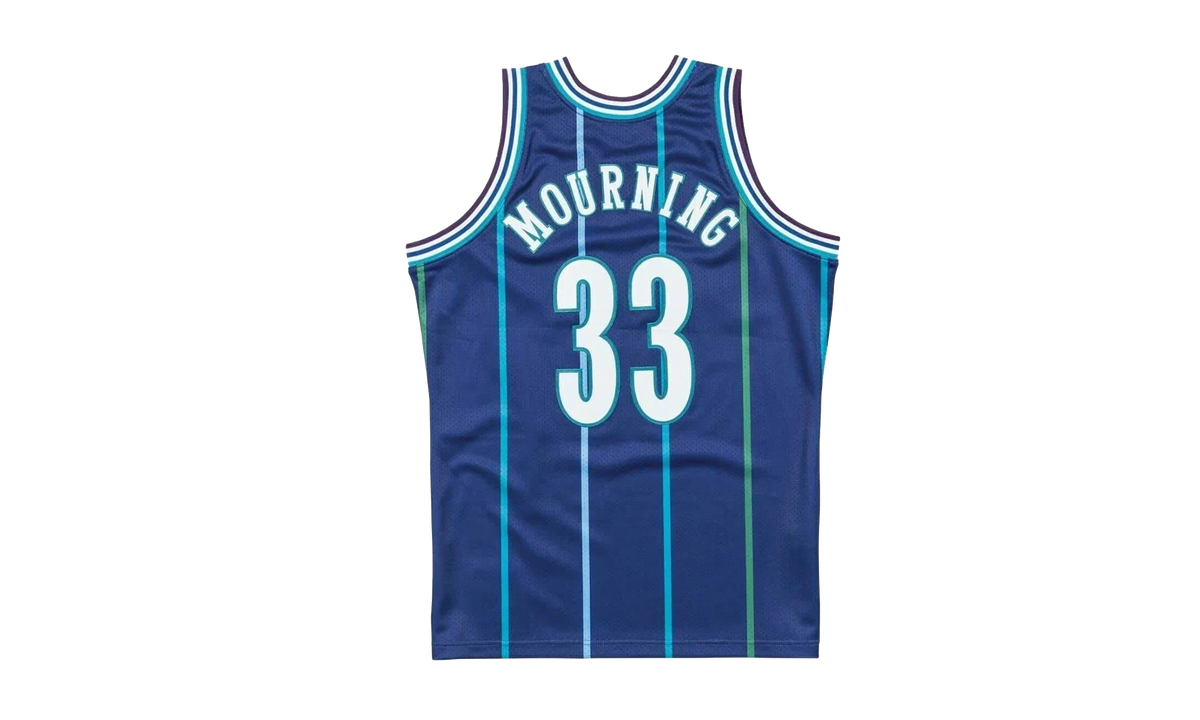 NBA Alonzo Mourning Authentic Jersey "1994 Charlotte Hornets - Dark Purple" AJY4LG19020 CHODKPR94AMO