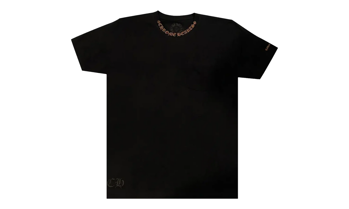 Script Collar Logo Short Sleeve "Black/Brown" CHRM0854