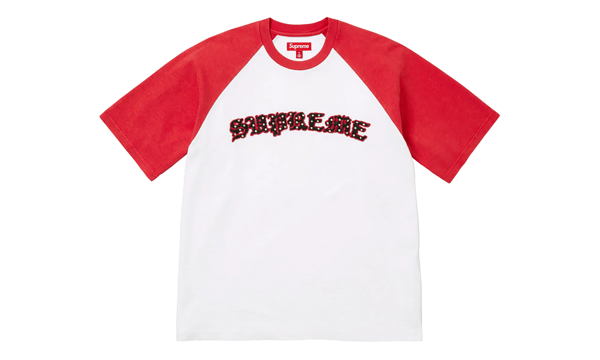 Rhinestone Raglan S/S Top "SS26 - White" SU27324