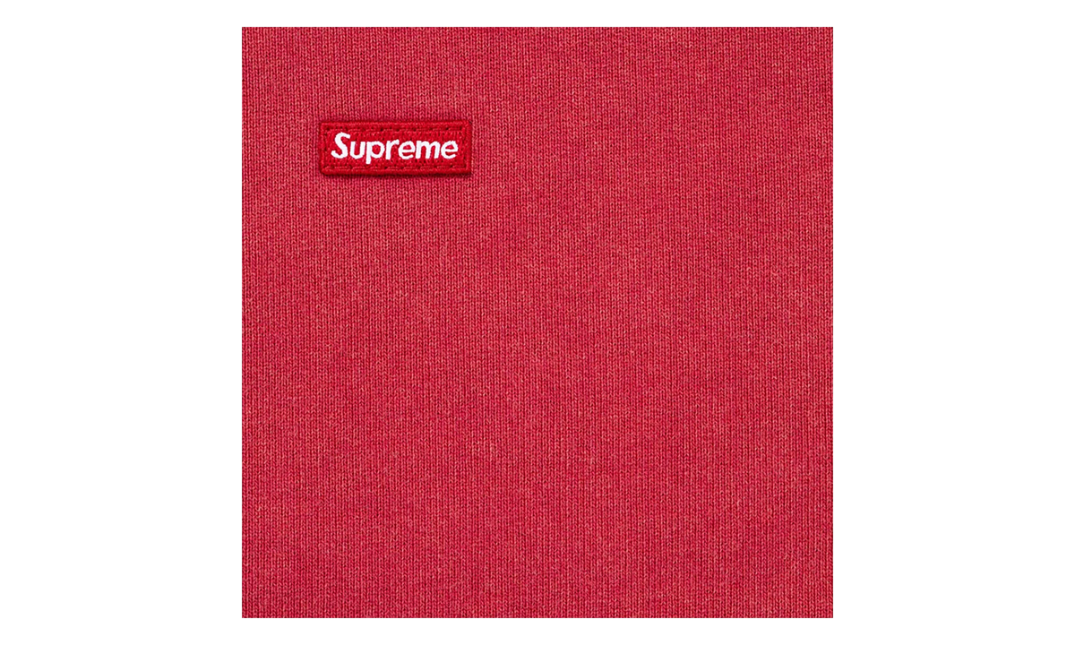 Small Box Zip Up Hooded Sweatshirt "SS26 - dark red" SU27351