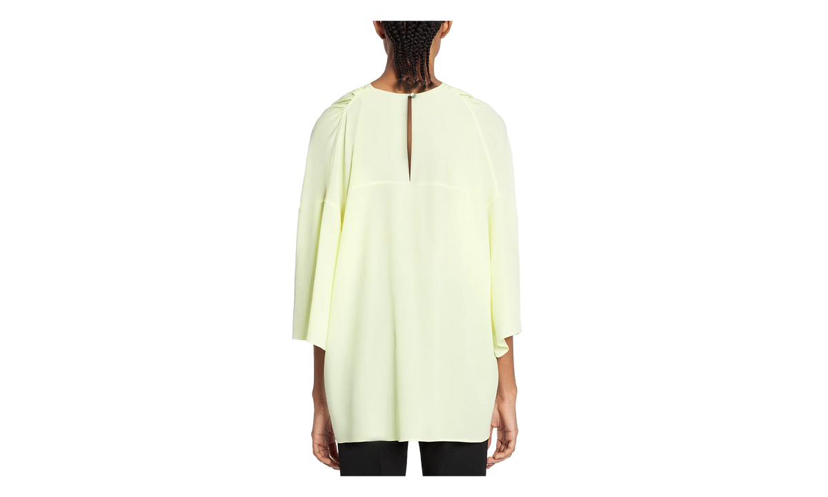 SILK ROUND NECK BLOUSE "CITRON" RW TO0004 4868 P23 87