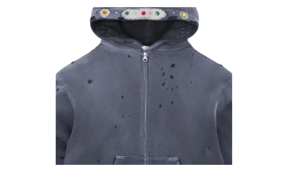 Sapphire Zip Up Hoodie "Grey" BS98
