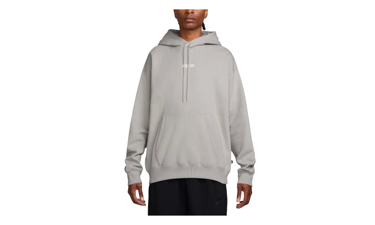 SB Essential Fleece Pullover Hoodie "Light Iron Ore / Coconut Milk" FN2502 003