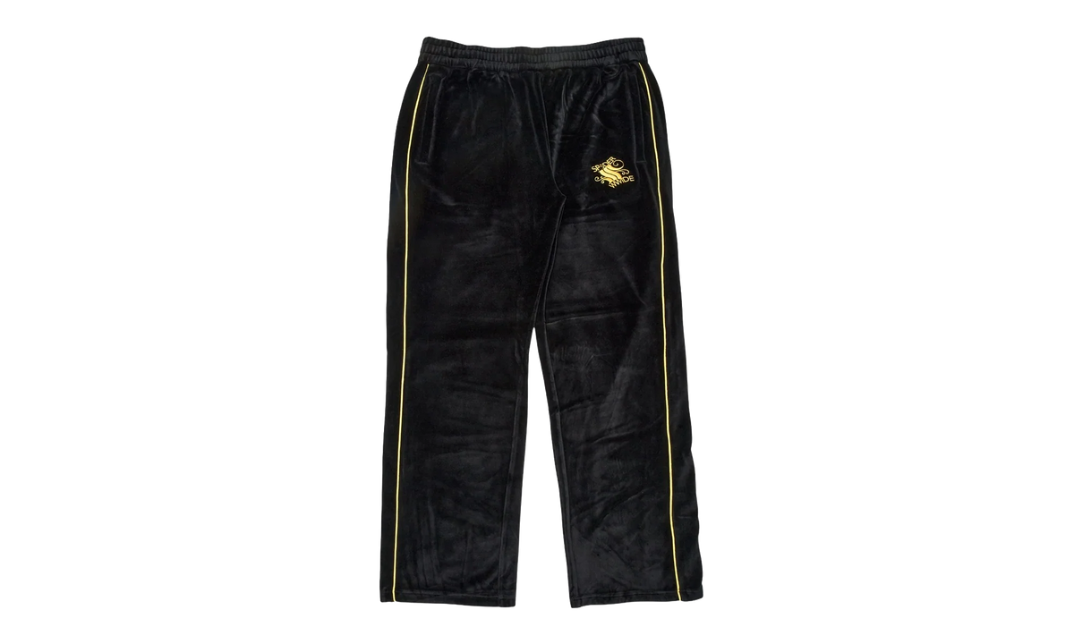 Outline Logo Velour Track Pants "Black / Yellow" SP5der323