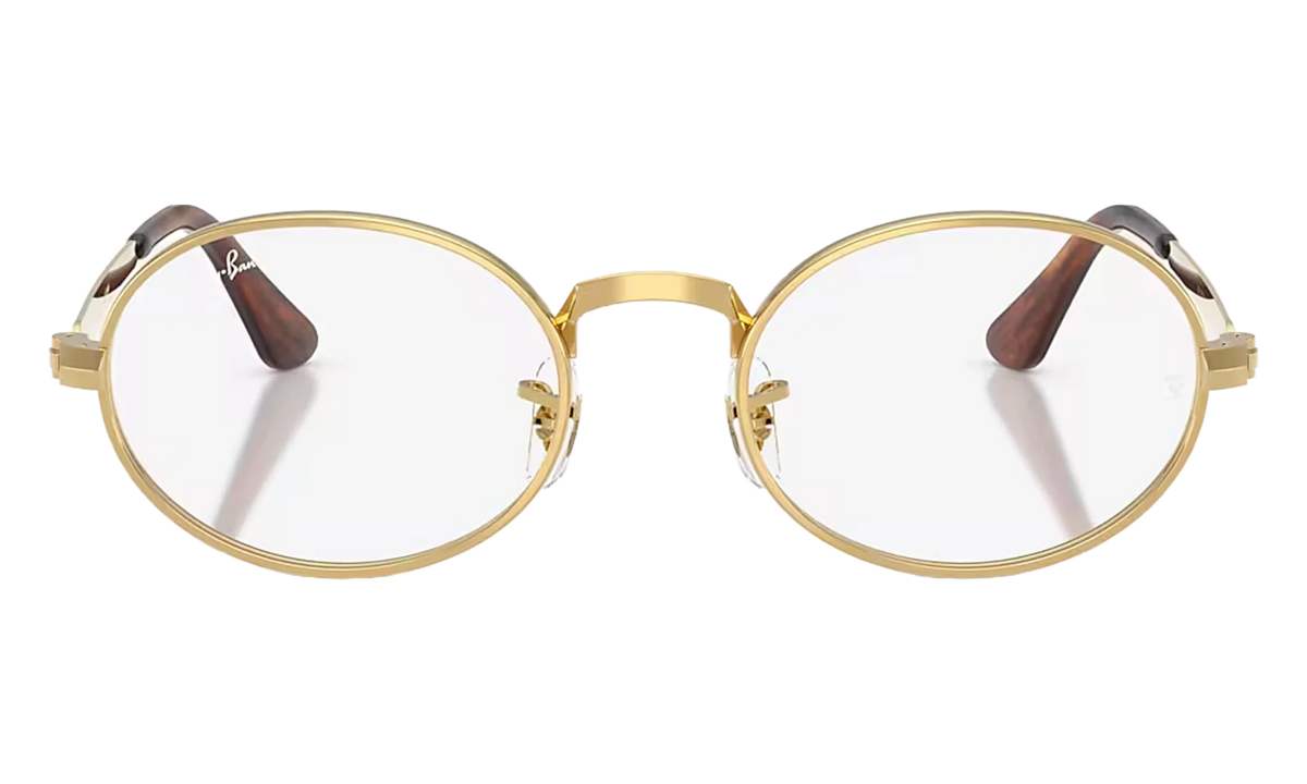 A$AP Rocky Rimless Round Sunglasses "Polished Arista Gold Demo Lens" RB3931V 2500
