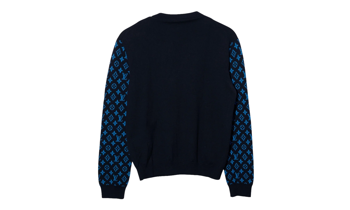 Monogram Mix Cashmere Crewneck "Navy" 1AATLQ
