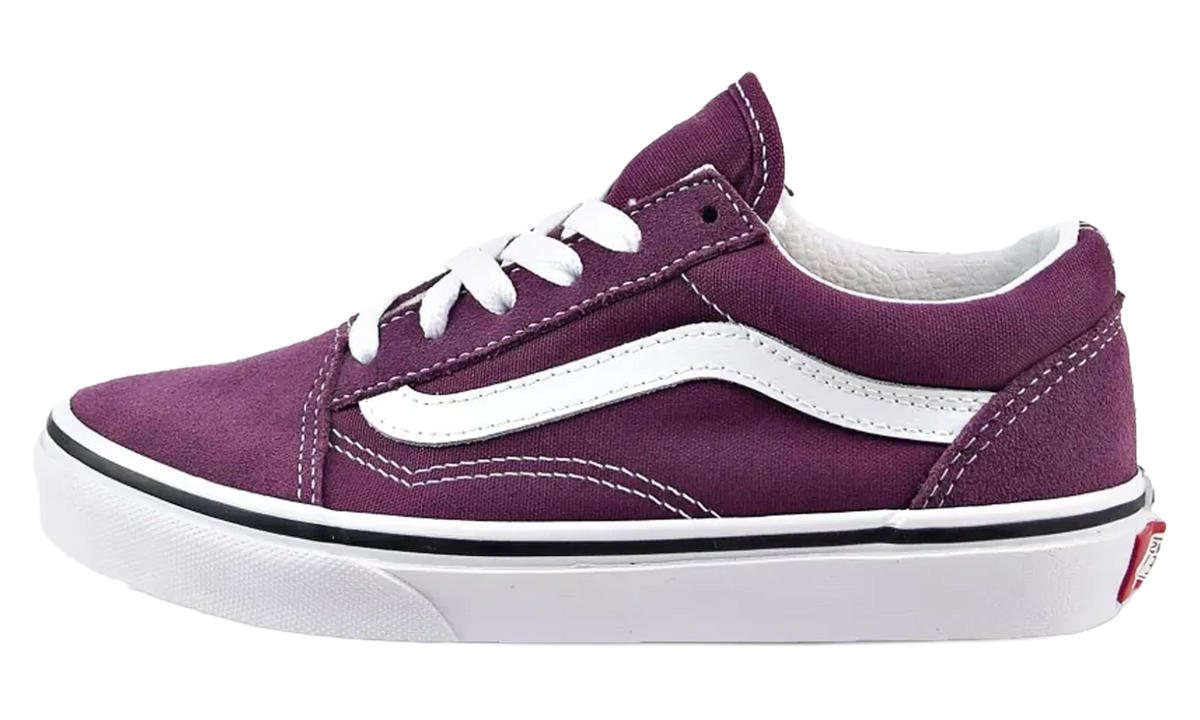 Old Skool GS "Grape Wine / True White" VN0A4BUU8BS