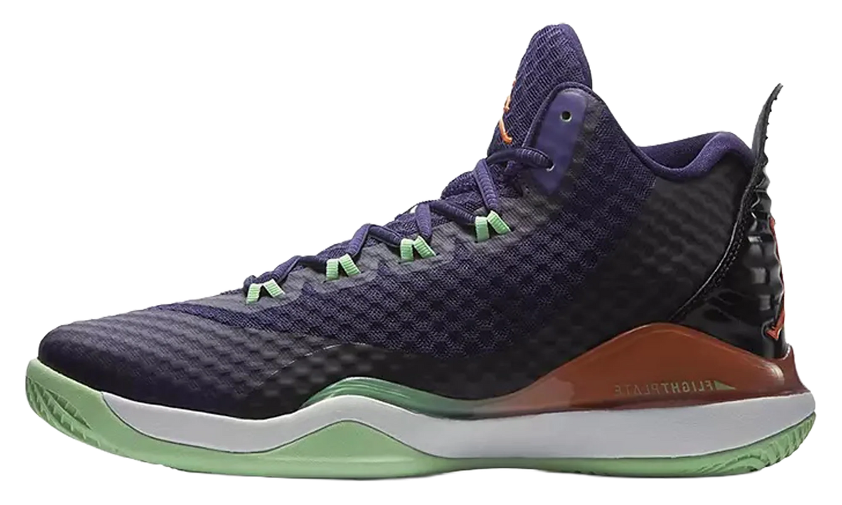 Air Jordan Super.Fly 3 PO "Ink / Bright Mandarin / Black / White" 724934 505