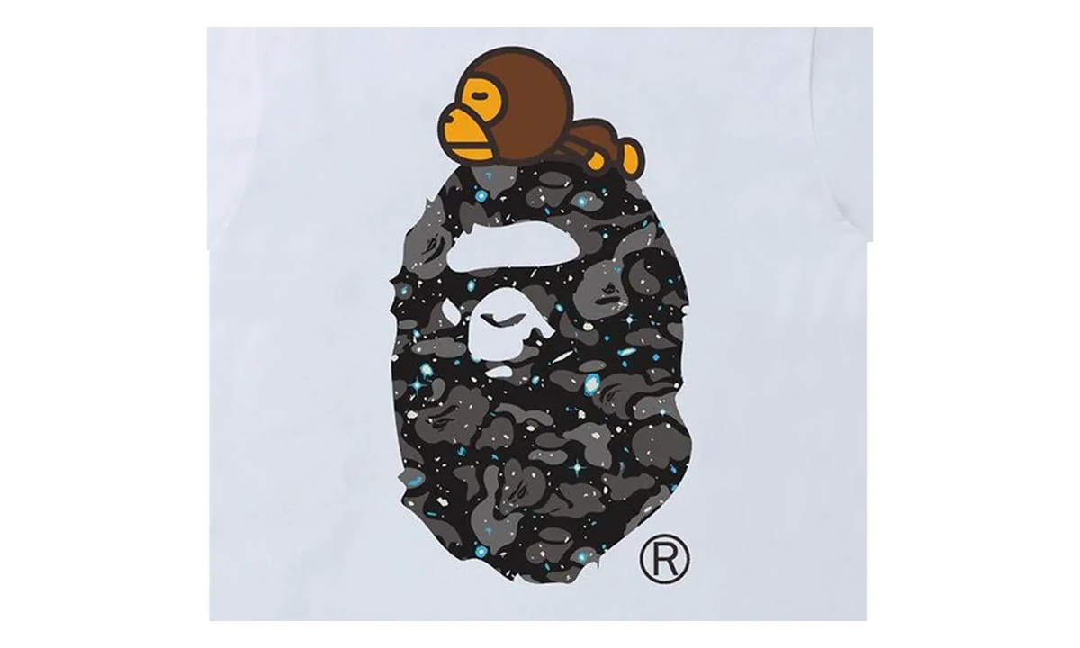 Space Camo Milo On Big Ape Tee "White" 2H80 110 007 WHITE