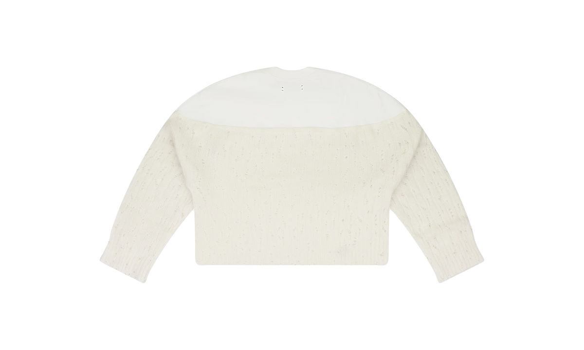 Drop Needle Crewneck Wmns "Cream" PS22WKL005_ALABASTER