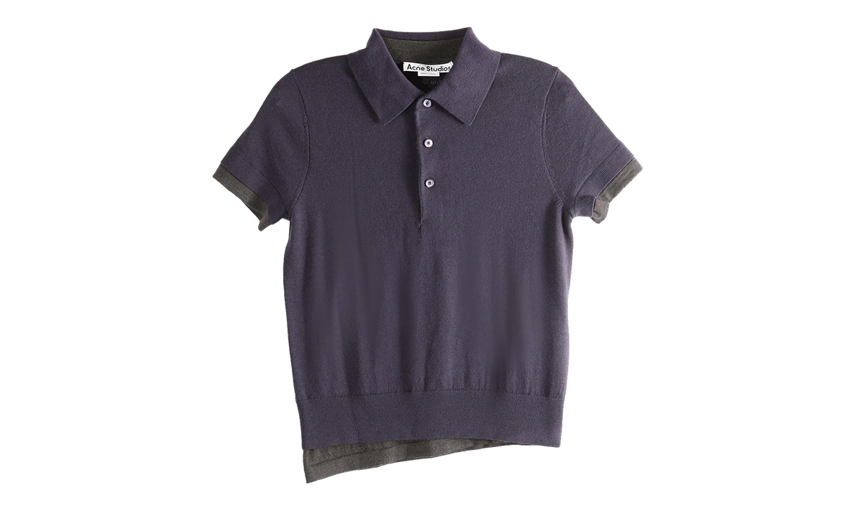Polo Knit Shirt WMNS "Purple Brown" FN WN KNIT000967 PURPLE BROWN
