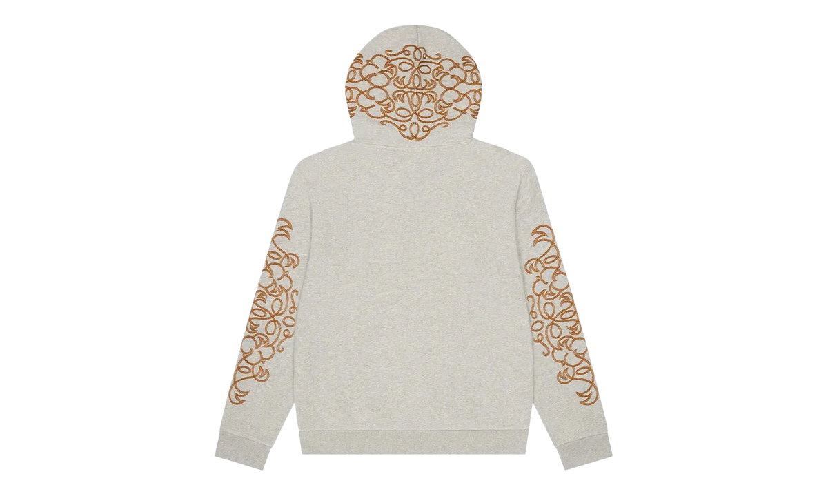 Western Embroidered Hoodie "Grey" DT458