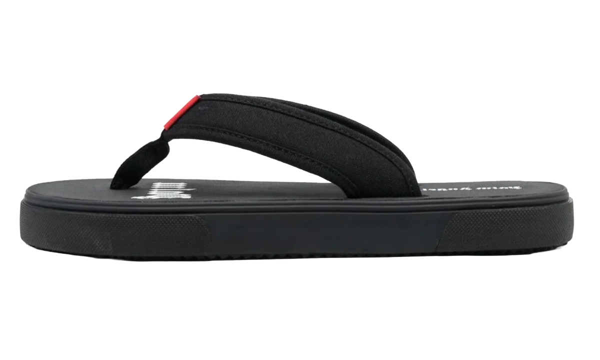 Logo Flip Flops "Black" PMIO001S23FAB0011001