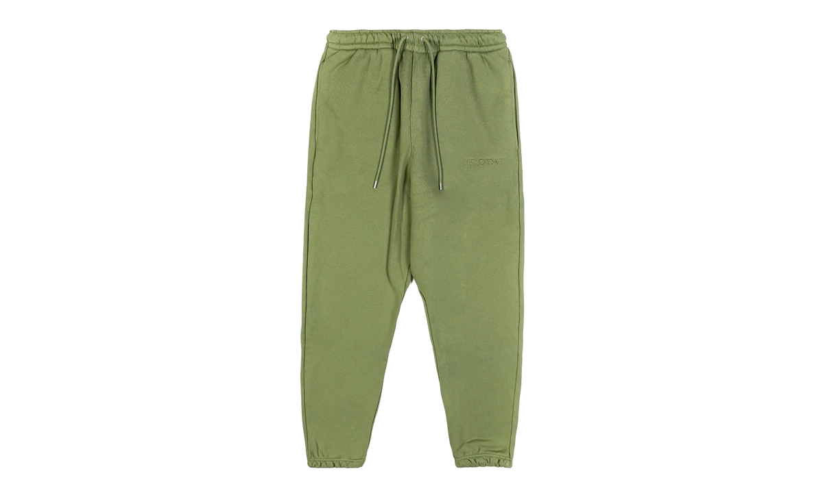 Jordan Wordmark Fleece Trousers "Sky J Light Olive" FJ0696 340
