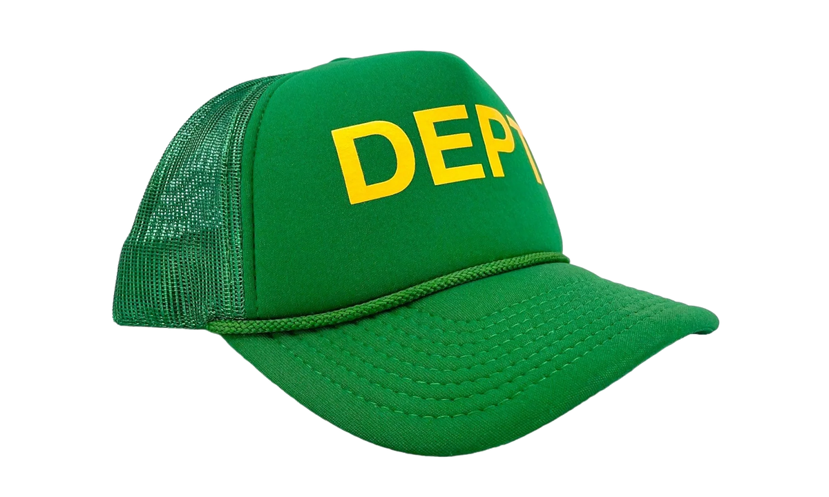 DEPT. Logo Trucker Hat "Green Yellow" GD132