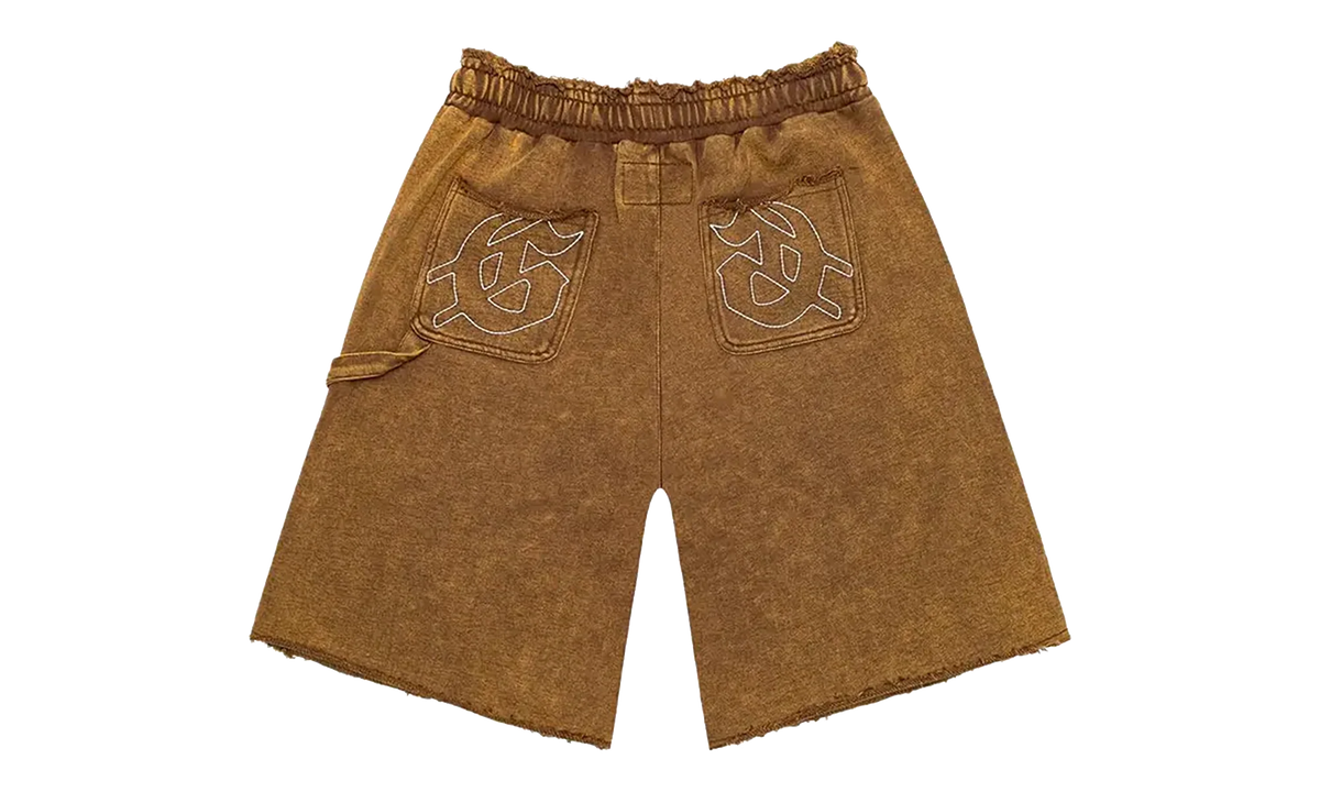 Carpenter Distressed Shorts "Muddy Brown Wash" GS194