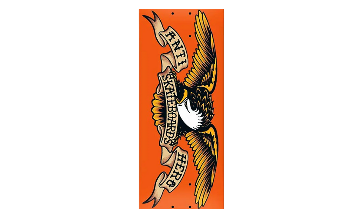 Antihero Classic Eagle Deck Skateboard "Orange" SU27422